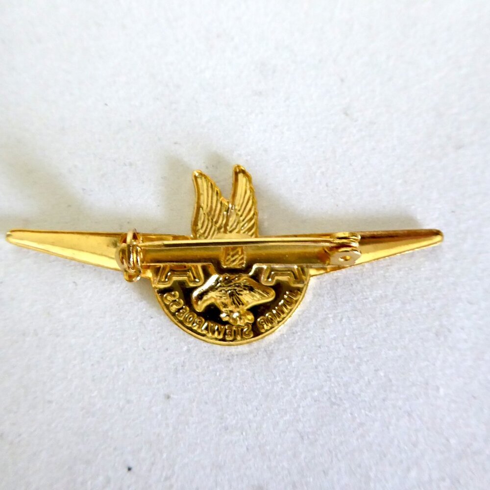 VINTAGE AMERICAN AIRLINES JUNIOR PILOT LAPEL METAL PINS (LOT OF 4) GOLD & SILVER - Picture 5 of 7
